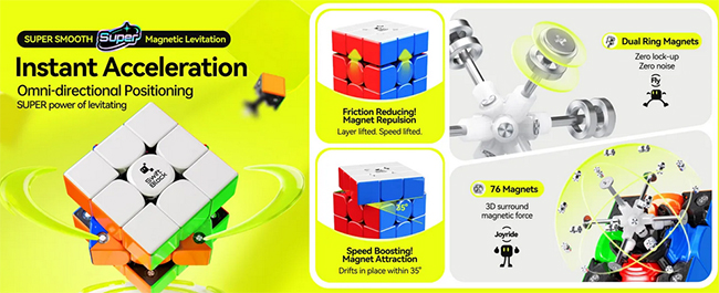 GAN Swift Block 3x3 Super Maglev Cube UV Version